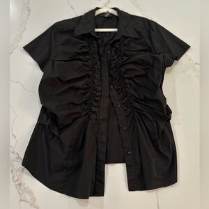 227. ALFANI Black Ruched Women's Top SIZE 18W